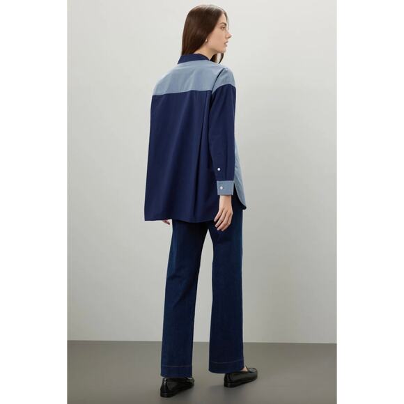 Madewell Oversized Patch Pocket Shirt Sz L - Picture 2 of 7